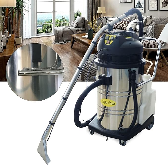 40L/11Gal Commercial Carpet Cleaner, 3 in 1 Multi-Purpose Wet Dry Vacuum Cleaner Portable Carpet Cleaning Machine, Heavy Duty Dust Extractor Sofa Curtains Carpet Cleaning for Carpet and Hard Floor