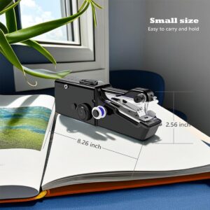 mini sewing machine，Beginners Handheld Sewing Machine, manual portable Quick Sewing Portable Sewing Machine, Electric Handy Sewing Machine, perfect for Beginners Sewing DIY Fabric Cloth Jeans