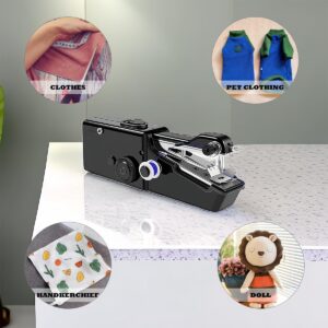 mini sewing machine，Beginners Handheld Sewing Machine, manual portable Quick Sewing Portable Sewing Machine, Electric Handy Sewing Machine, perfect for Beginners Sewing DIY Fabric Cloth Jeans