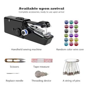 mini sewing machine，Beginners Handheld Sewing Machine, manual portable Quick Sewing Portable Sewing Machine, Electric Handy Sewing Machine, perfect for Beginners Sewing DIY Fabric Cloth Jeans