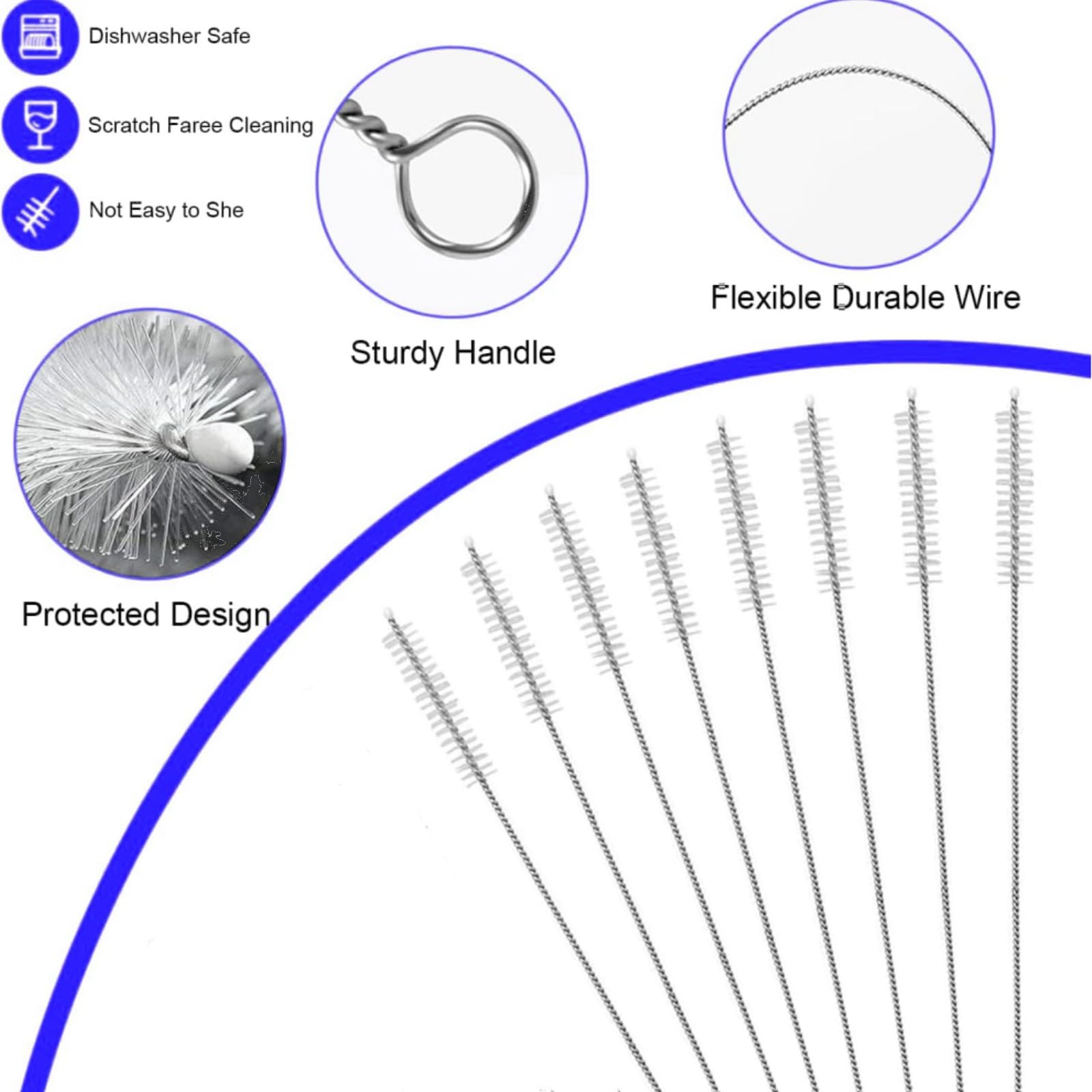 Replacement Straws for Owala,Reusable Drinking Straw with Straw Cleaner Brush,Food Grade Bpa Free Clear Straw for Owala Water Bottle 24oz 32oz