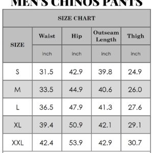 COOFANDY Slacks for Men Khaki Chino Pants Relaxed Fit Flat Front Long Trousers, Light Khaki, XL