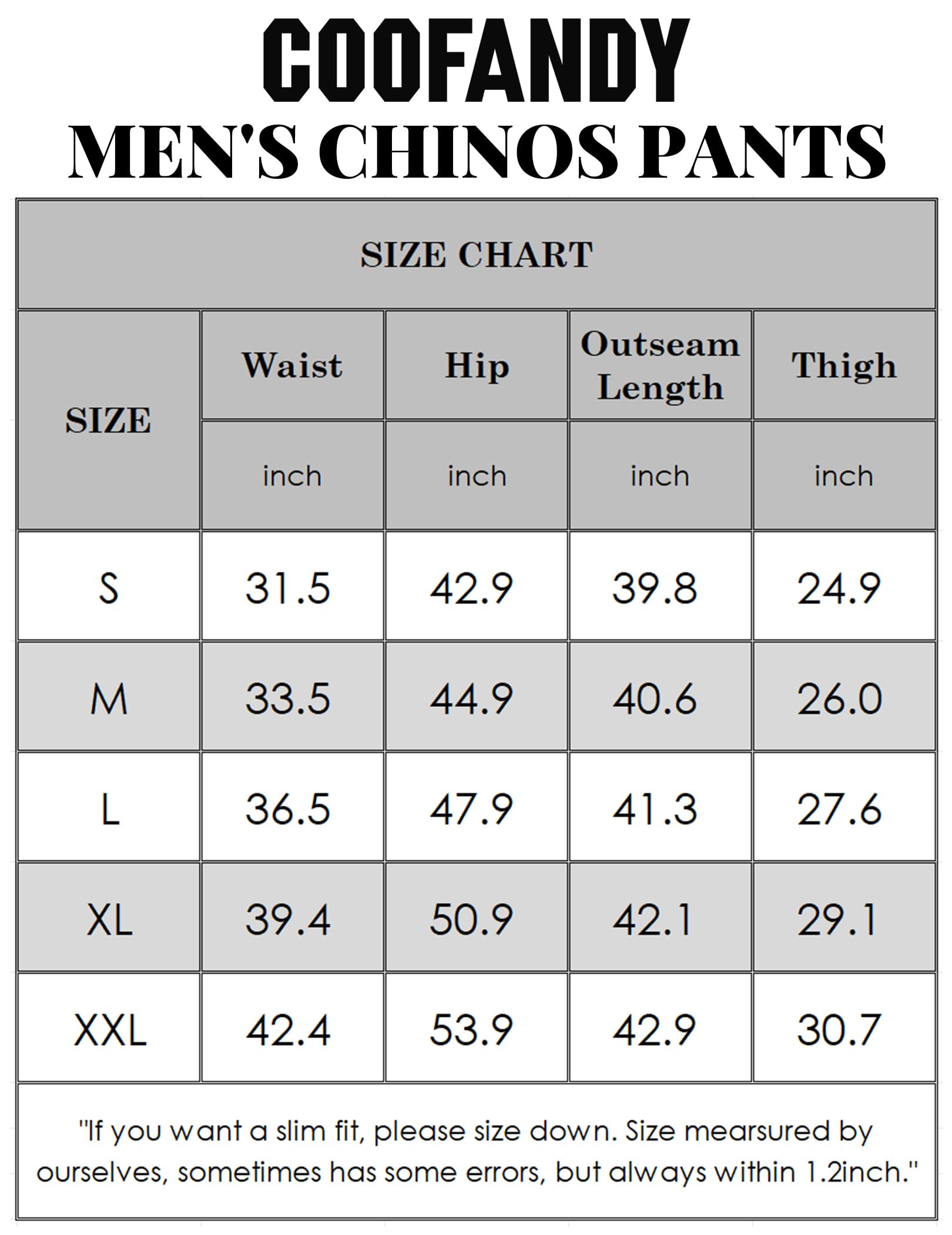 COOFANDY Slacks for Men Khaki Chino Pants Relaxed Fit Flat Front Long Trousers, Light Khaki, XL