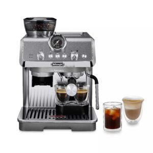 de'longhi la specialista arte evo espresso machine with cold brew, manual milk frother, barista kit for latte, cappuccino, built-in grinder, ec9255m