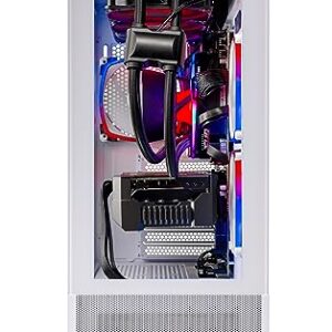 Skytech Gaming Azure PC Desktop – AMD Ryzen 9 7900X3D 4.4 GHz, NVIDIA RTX 4080, 1TB NVME Gen4 SSD, 32GB DDR5 RAM RGB, 1000W Gold PCIE 5.0 PSU, 360mm AIO, 11AC Wi-Fi, Windows 11 Home 64-bit,White