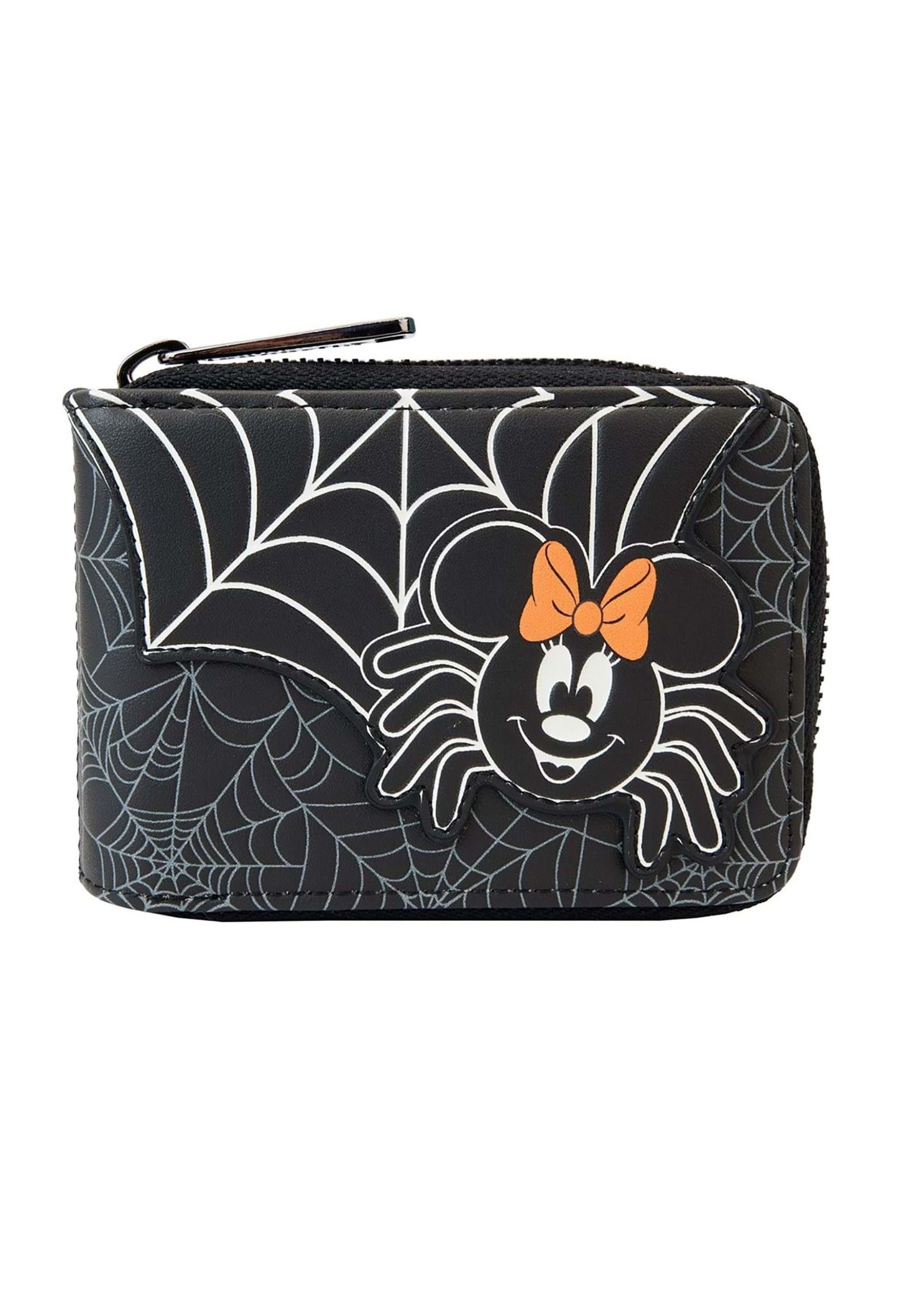 Loungefly Minnie Mouse Spider Glow Accordion Faux Leather Wallet