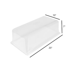 SUNPACK Sundome Plastic Humidity Dome, Clear, 7" - Ideal for Greenhouses or Indoor Growing, Maintains Humidity for Healthy Seedling Growth