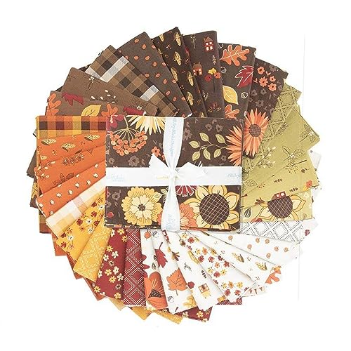 Riley Blake Fall’s in Town Fabric by Sandy Gervais, Premium Quilting Fabric, Perfect for Quilting, Crafting, Sewing Projects and More… (Fall’S in Town Fat Quarter)