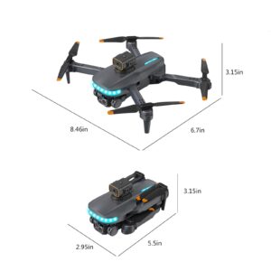 Mini Drone with Camera for Adults 4k Long Range Hd Camera Altitude Hold Headless Mode Fpv Drone Foldable Rc Drone for Kids 8-12 Rc Plane 2.4ghz Wifi Flying Toys Personalized Birthday Gifts