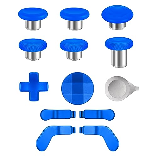 13 in 1 Magnetic Thumbsticks Analog Sticks Replacement Joystick Parts Repair Accessories Kit Component Set with 4 Paddles, 2 D-Pads, 1 Tool for Xbox Elite Series 2 and Core Controller