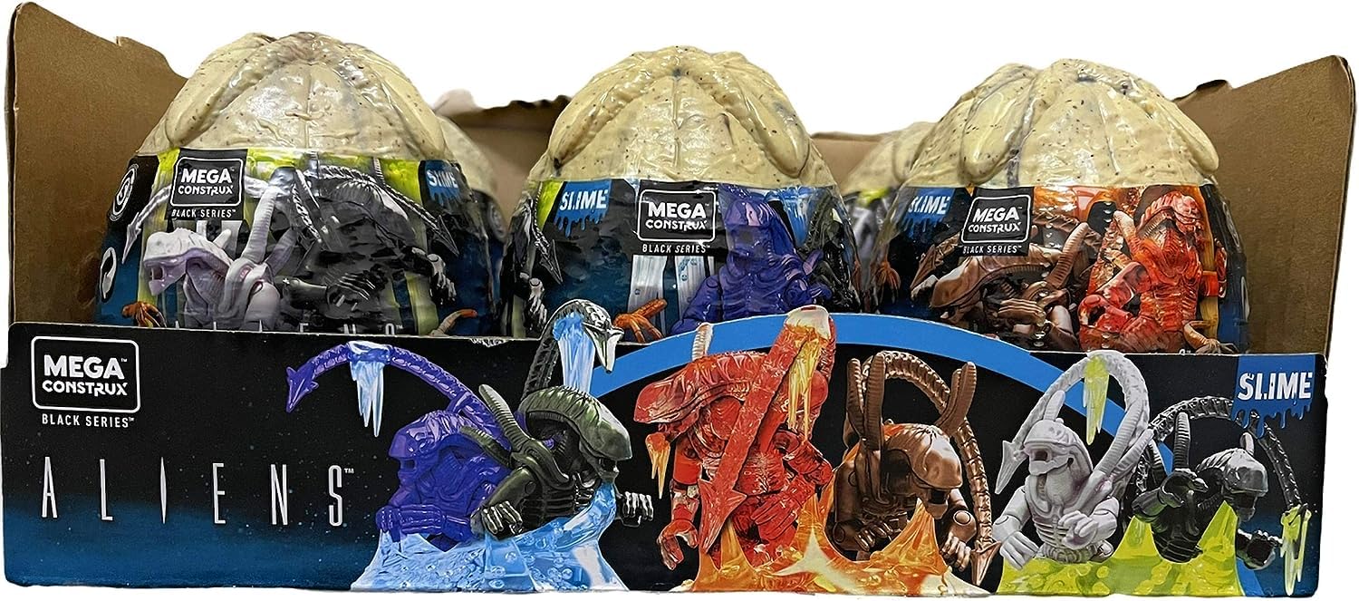 Mega Construx Aliens Xenomorph Eggs Blind Figures from Series 2 Black Series (Pack of 3)