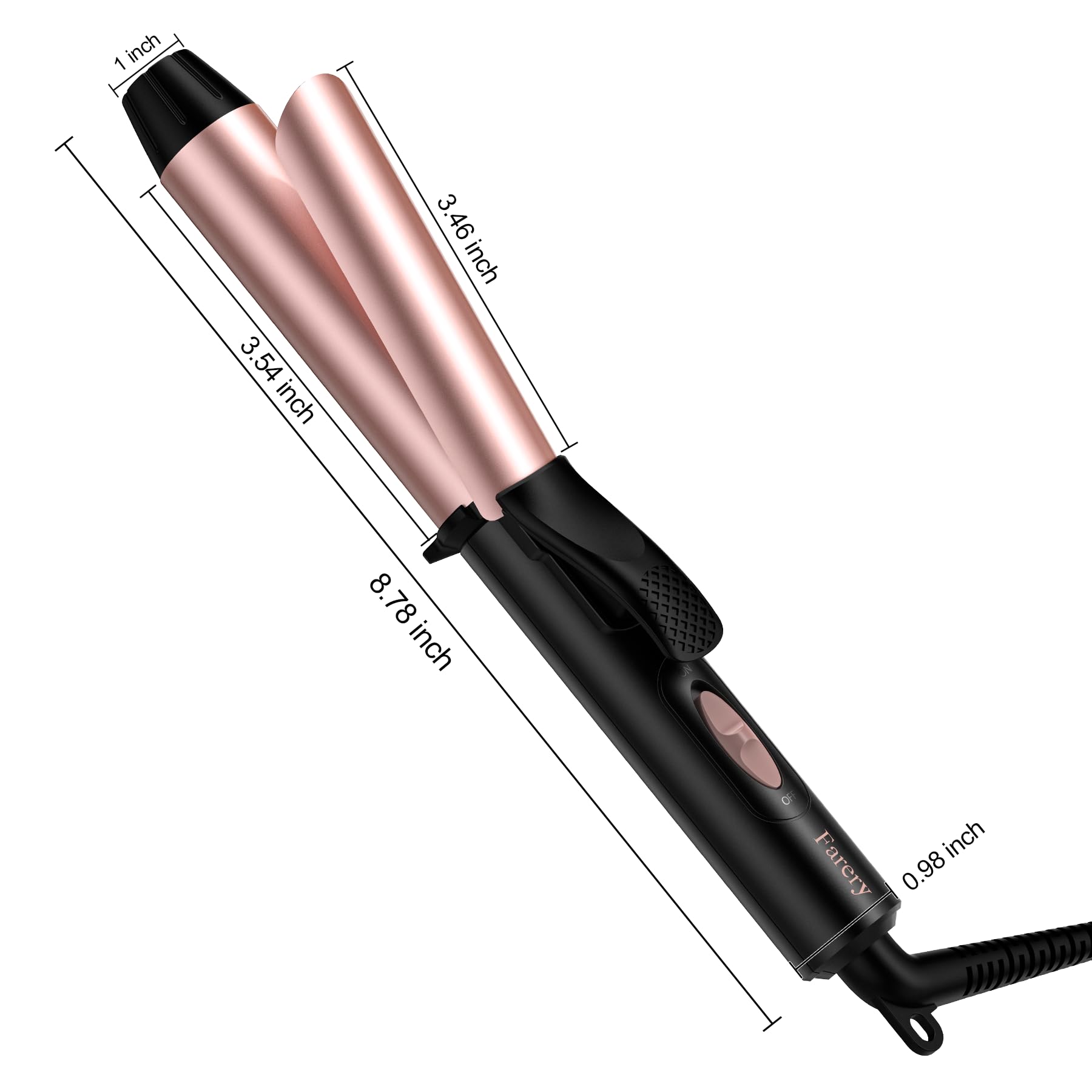 Mini Curling Iron Travel Size, 1 Inch Barrel Travel Curling Iron, Travel Curling Iron Dual Voltage, Ceramic Mini Hair Curler with Keratin&Argan Oil Infuse, Travel Size Curling Iron with Storage Bag