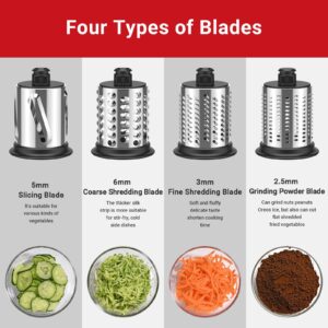 Stainless Steel Slicer Shredder Attachment for KitchenAid Mixers, Cheese Grater Attachment For Kitchenaid, Vegetable Slicer Attachment for Kitchenaid, GVODE Food Processor Attachment