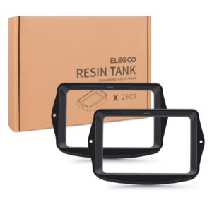 ELEGOO Metal Resin Tank for Mars 4 LCD 3D Printer, FEP Release Film Pre-Installed, with Allen Wrench, Resin Vat Mars 4