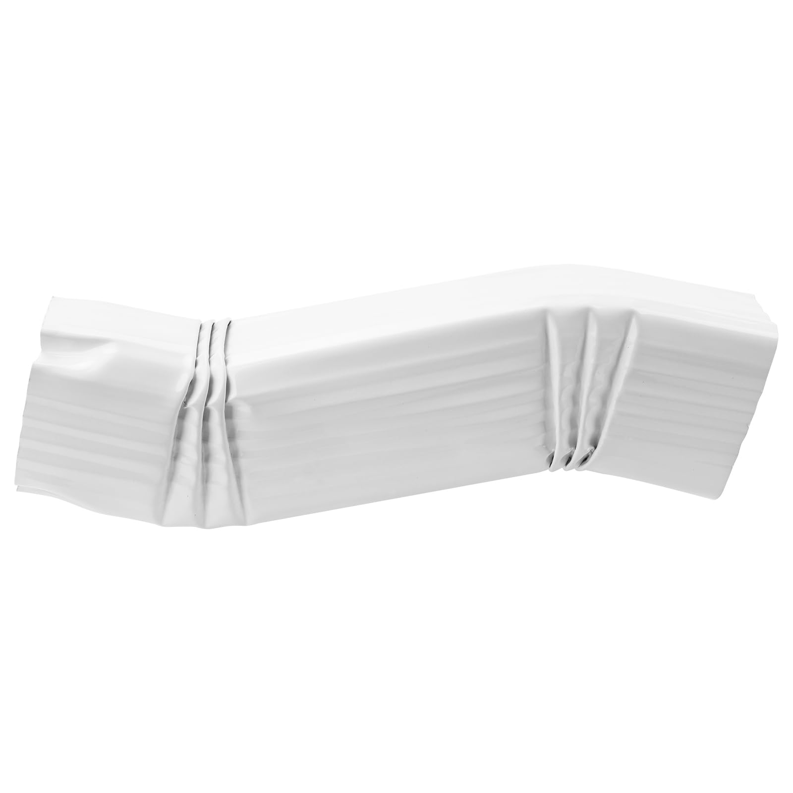 Gutter Downspout Elbow Style B (offset=3) Zig Zag Elbows 2” x 3” White Aluminum S-shape