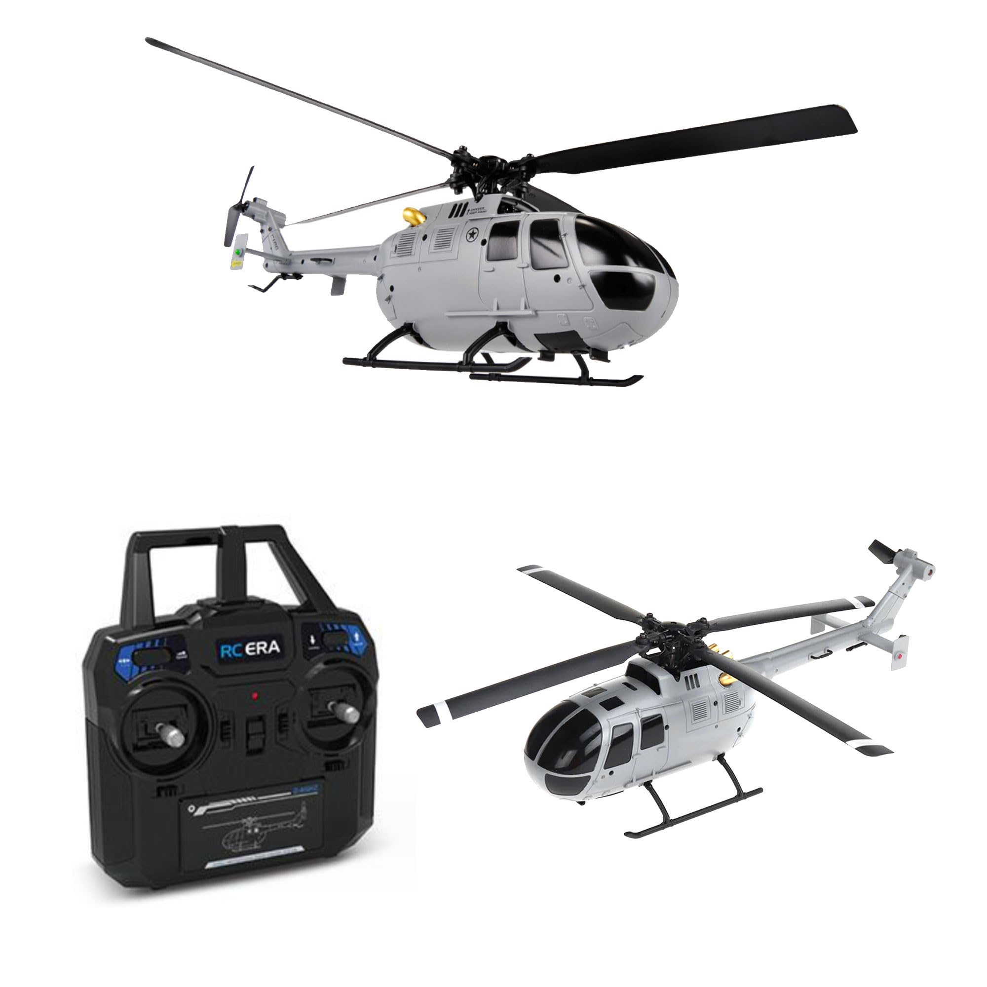 Remote Control Helicopter,4CH RC Helicopter RTF with Aileronless Design and 6-Axis Gyro, Modularized Battery, One-Key Takeoff/Landing, Altitude Hold, for Adults Gift