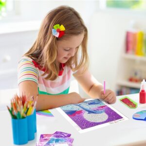 5D Diamond Painting Kits for Kids, Diamond Painting Kits Animals with Wooden Frame, Dolphin Diamond Painting Kits for Beginners, Girls, Adults, Diamond Painting Pictures, Arts Craft for Home Decor