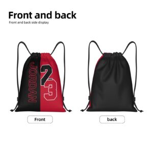 Number 23 Drawstring Backpack Sports Gym Bag Shopping Beach Sport Yoga Travel String Bag For Men Women