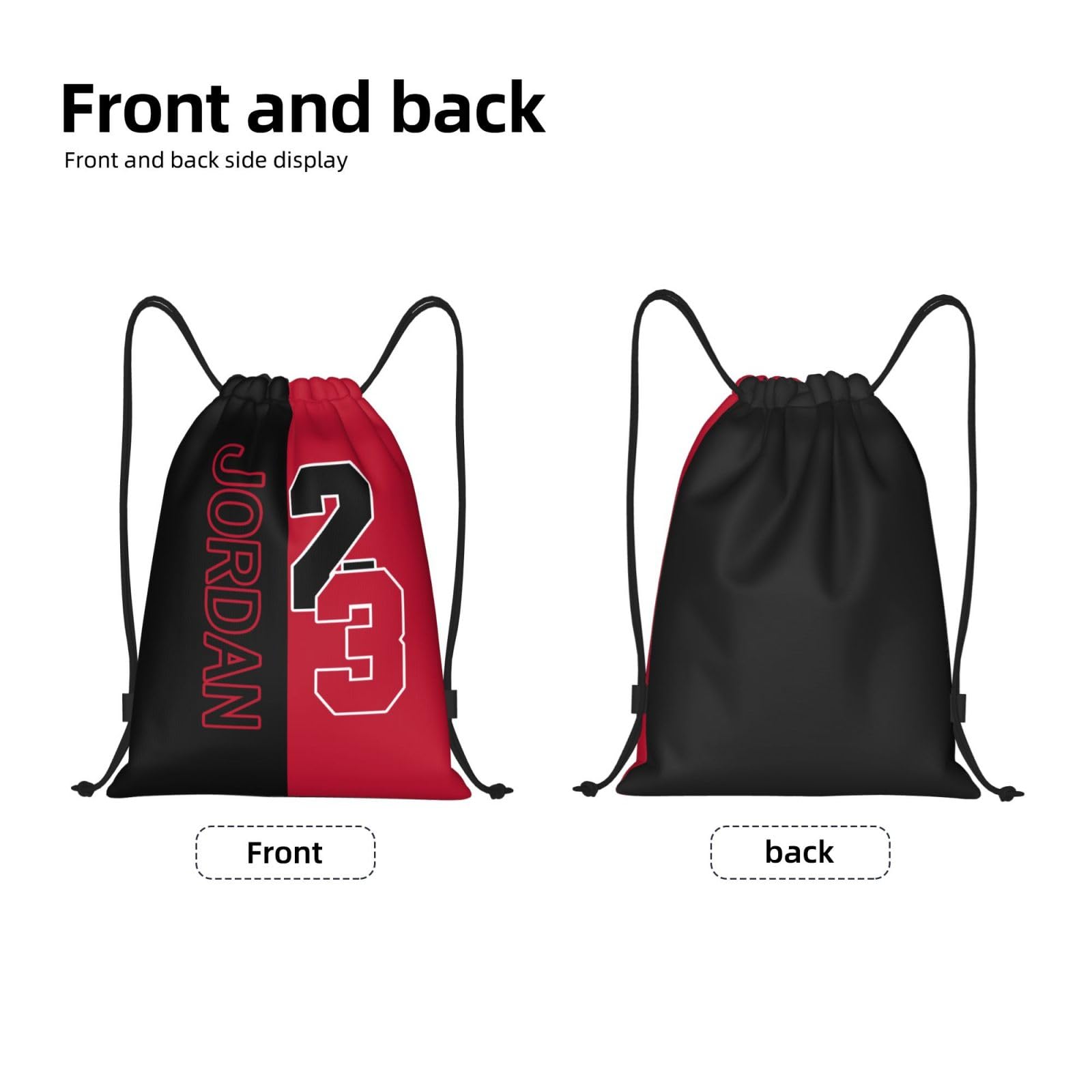 Number 23 Drawstring Backpack Sports Gym Bag Shopping Beach Sport Yoga Travel String Bag For Men Women