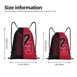 Number 23 Drawstring Backpack Sports Gym Bag Shopping Beach Sport Yoga Travel String Bag For Men Women