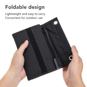 Solar Folding Bag Charger, Foldable Backpack Quick Charging Station IP65 Waterproof Portable Panel Power Bank for Outdoor