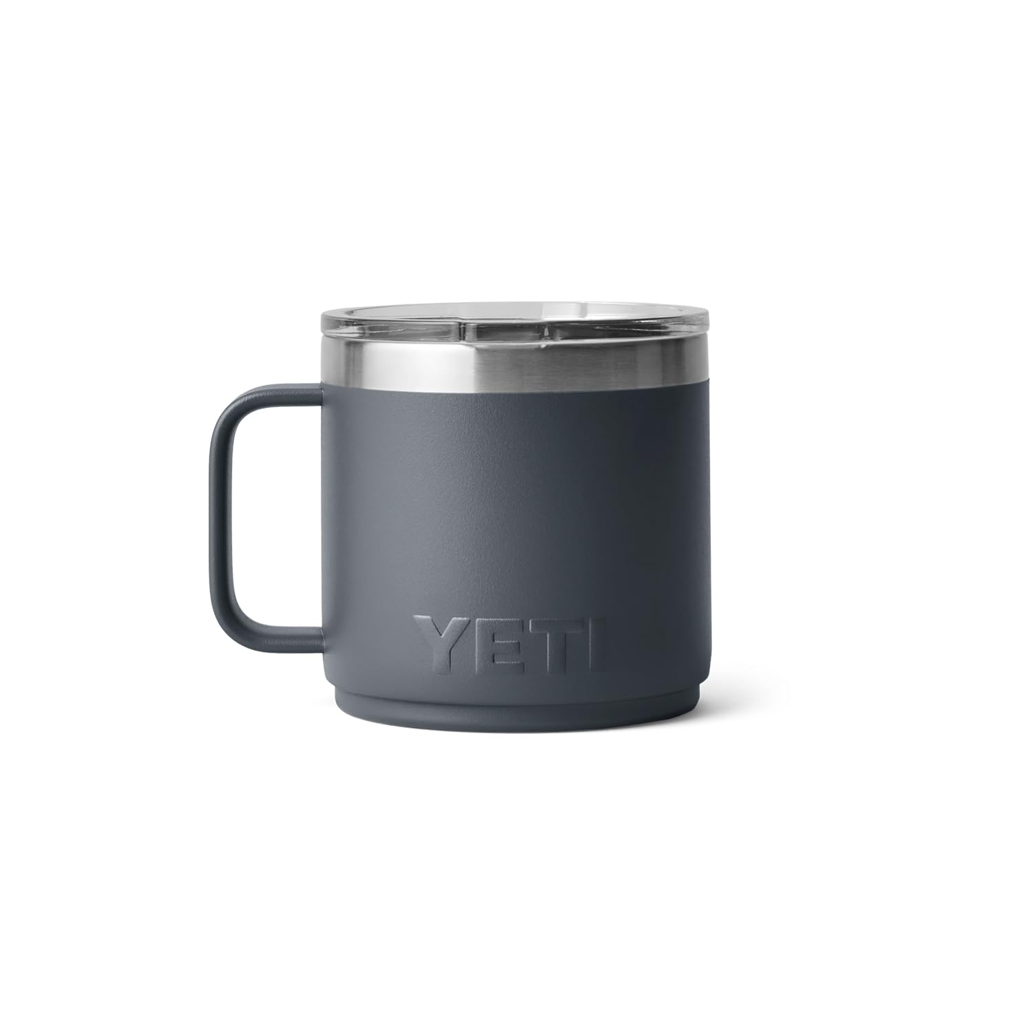 YETI Rambler 14 oz Stackable Mug, Vacuum Insulated, Stainless Steel with MagSlider Lid, Charcoal