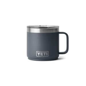 YETI Rambler 14 oz Stackable Mug, Vacuum Insulated, Stainless Steel with MagSlider Lid, Charcoal