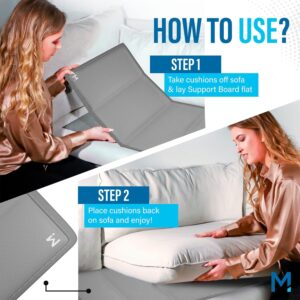 Meliusly® Extra Wide Loveseat Cushion Support Board (24x48) Deep Loveseat Support for Sagging Cushions, Loveseat Support Board Under Cushions for 2-Seat Couch, Saggy Sofa Love Seat Support Inserts