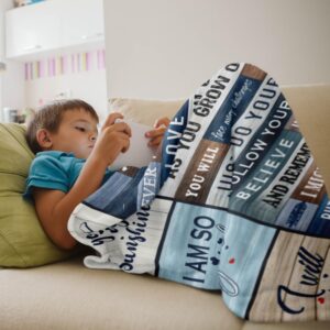 XALAZY Gifts For Son Blanket 60"X50", Son Gifts From Mom/Dad, Adult Son Gift Ideas, Birthday Gifts For Son, To My Son Gifts From Mom, Gifts For Son From Mom, Gifts For Adult Son, To My Son Gifts Throw