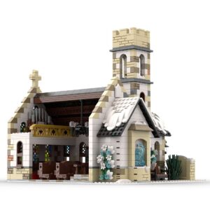 KAROYD Modular Winter Country Church Building Kit, Christmas Series Building Blocks Set (1,808PCS)