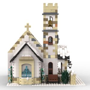 KAROYD Modular Winter Country Church Building Kit, Christmas Series Building Blocks Set (1,808PCS)