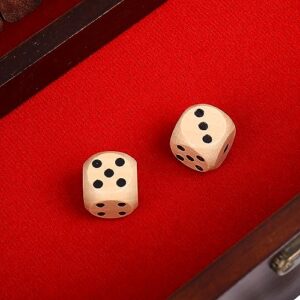 STERLING Games 12 Number Shut The Box Wooden Box Travel Case Nautical Theme Family Dice Game for Kids and Adults