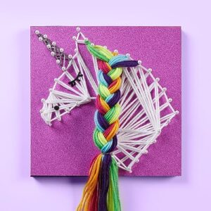 Dan&Darci Art Craft Kit for Kids - Unicorn & Star String Art Set for Girls & Boys Ages 8-12 - Arts and Crafts Gifts