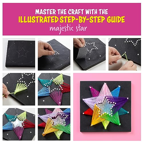 Dan&Darci Art Craft Kit for Kids - Unicorn & Star String Art Set for Girls & Boys Ages 8-12 - Arts and Crafts Gifts