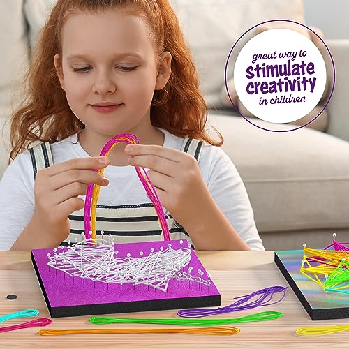 Dan&Darci Art Craft Kit for Kids - Unicorn & Star String Art Set for Girls & Boys Ages 8-12 - Arts and Crafts Gifts