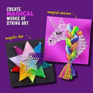 Dan&Darci Art Craft Kit for Kids - Unicorn & Star String Art Set for Girls & Boys Ages 8-12 - Arts and Crafts Gifts