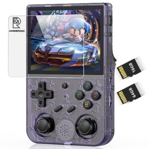 RG353V Retro Handheld Game with Android 11 and Linux Built- in 4452 Games,RG353V Emulator Handheld Console RK3566 Supports 5G WiFi 4.2 Bluetooth Online Fighting,Streaming and HDMI RG353V