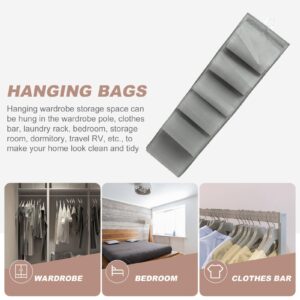 Cabilock Hanging Shoe Storage Bag Bra Hanging Pockets Organizer Organizer Hanging Wigs Rack Hanging Shoe Rack Sock Holder Good Travel Multi-Layer Wall Hanging Bag Non-Woven Fabric