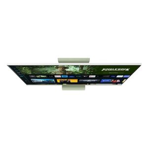 SAMSUNG 27" M80C UHD HDR Smart Computer Monitor Screen with Streaming-TV, Slimfit-Camera Included, Wireless Remote PC Access, Alexa Built-in (LS27CM80GUNXZA), Spring Green