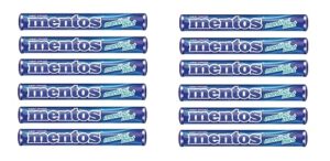 menthol mint chewy candy rolls - dragees cooling menthol and smooth non melting fun party travel office 1.32 oz pack of 12