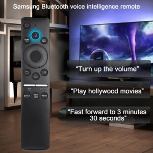 New BN59-01312A Voice Remote for Samsung Smart TV Bluetooth Mic Control Compatible for All Samsung Smart Curved Frame QLED LED LCD 8K 4K TVs with Voice Function