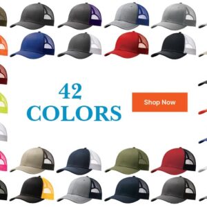 Custom Logo Embroidered Trucker Hats for Men Adjustable Snapback Mesh Cap Great for Outdoors Baseball Cap