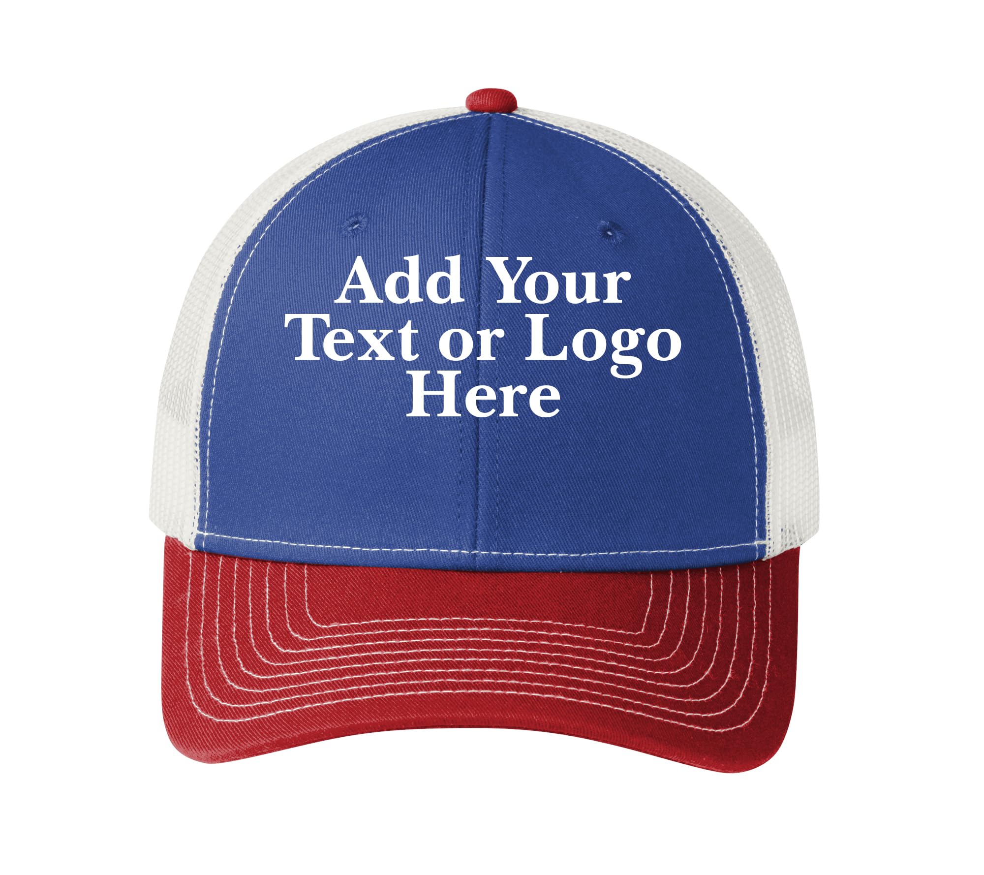 Custom Logo Embroidered Trucker Hats for Men Adjustable Snapback Mesh Cap Great for Outdoors Baseball Cap