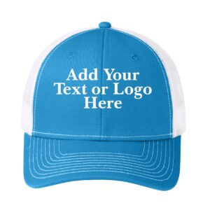 Custom Logo Embroidered Trucker Hats for Men Adjustable Snapback Mesh Cap Great for Outdoors Baseball Cap