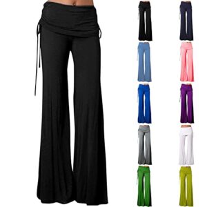 SMIDOW Mystery Boxes for Sale unclaimed Pallet Cheap Sweatpants Women Tall Flare Leggings for Women Dance Pants Bell Bottom Yoga Leggings Spandex Pants Workout Clothes Stretchy Yoga Pants Black M