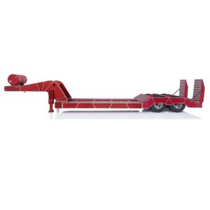 Metal LESU 1/14 Trailer Hydraulic Lifting Tailboard for RC Tractor (red)