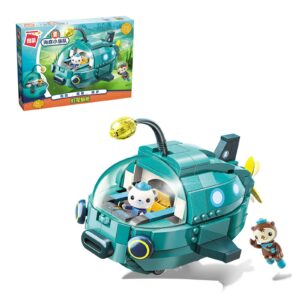 little froggy building block toys the octonauts gup-a vehicle & figure creative playset compatible with lego bricks ideal gift for boys girls aged 6+ 323pcs (3703)