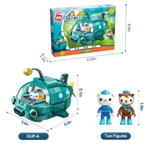 LITTLE FROGGY Building Block Toys The Octonauts GUP-A Vehicle & Figure Creative Playset Compatible with Lego Bricks Ideal Gift for Boys Girls Aged 6+ 323PCS (3703)