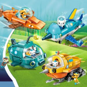 LITTLE FROGGY Building Block Toys The Octonauts GUP-A Vehicle & Figure Creative Playset Compatible with Lego Bricks Ideal Gift for Boys Girls Aged 6+ 323PCS (3703)