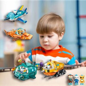 LITTLE FROGGY Building Block Toys The Octonauts GUP-A Vehicle & Figure Creative Playset Compatible with Lego Bricks Ideal Gift for Boys Girls Aged 6+ 323PCS (3703)